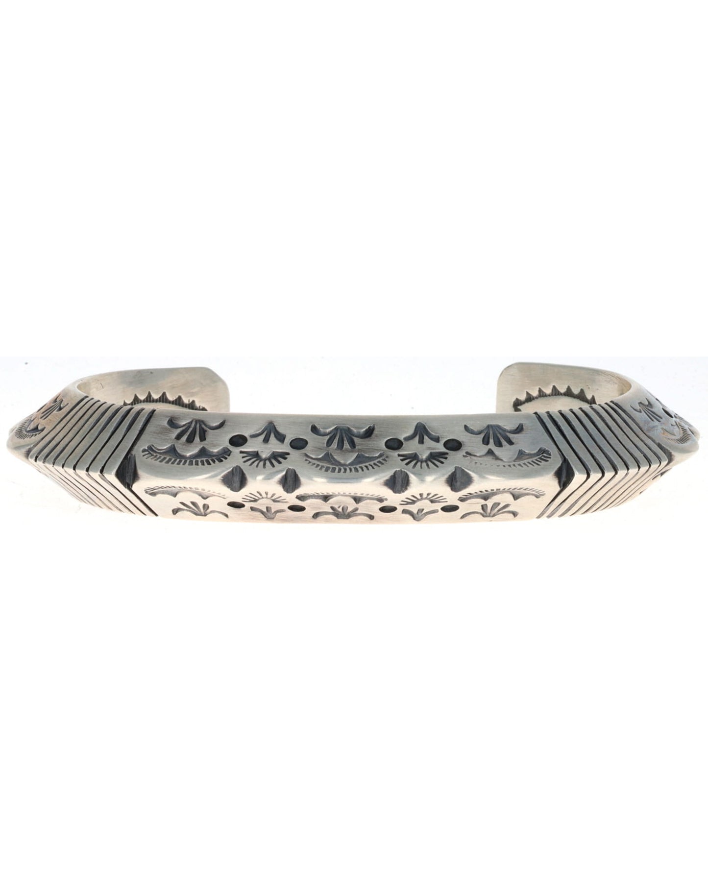 Solid Sterling Silver Triangulated Bracelet