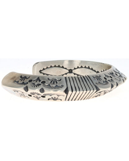 Solid Sterling Silver Triangulated Bracelet
