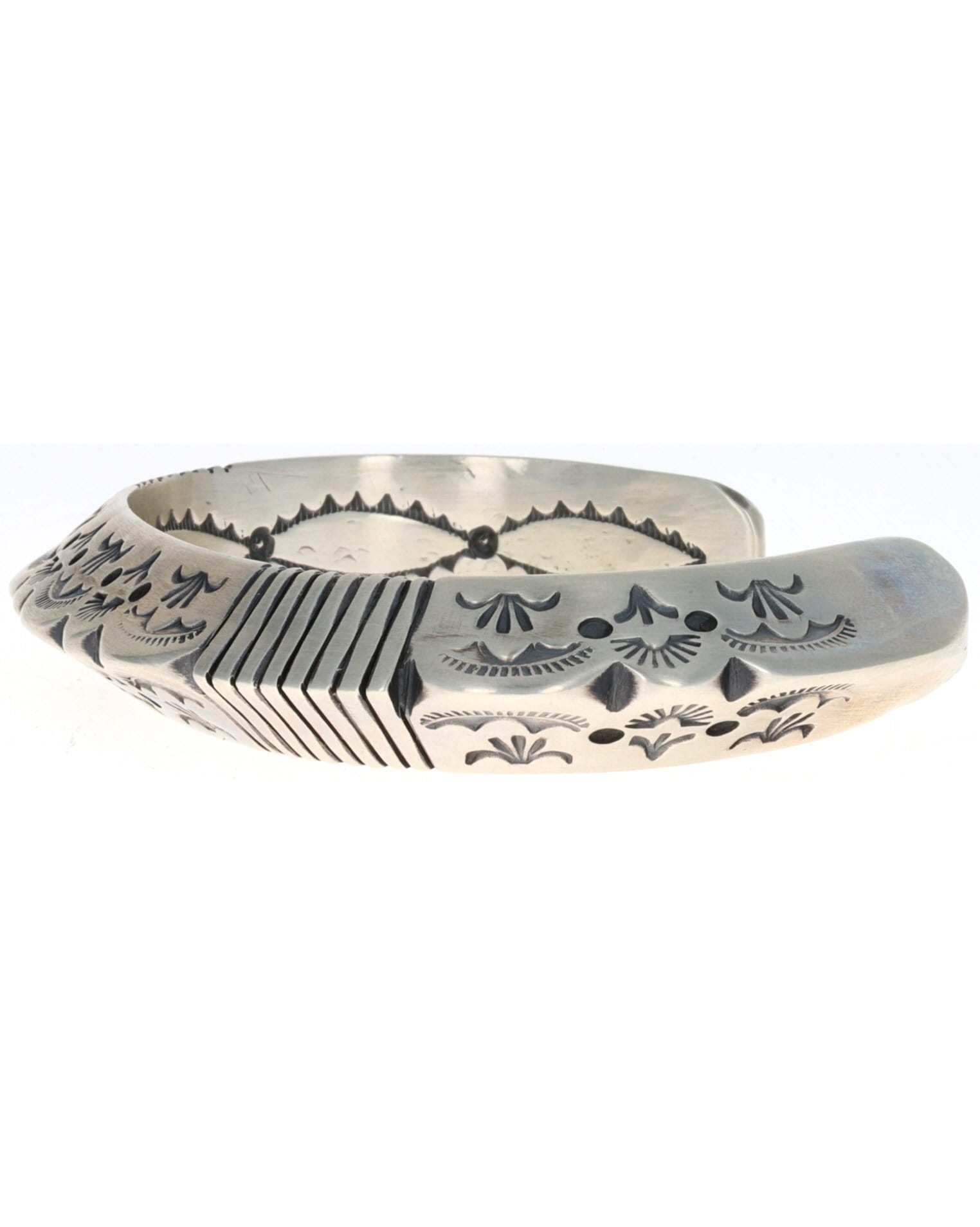 Solid Sterling Silver Triangulated Bracelet