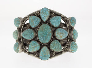 Bracelet en cluster de turquoise naturelle de haute qualité #8