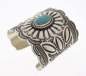 Bracelet en turquoise Kingman Birdseye naturel extra large