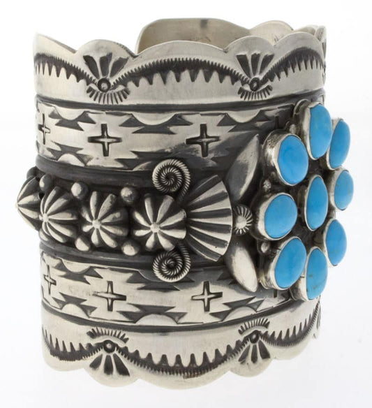 Bracciale a grappolo in turchese naturale Sleeping Beauty