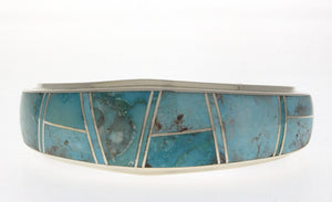 Natürlicher Bisbee-Turquoise-Inlay-Armband