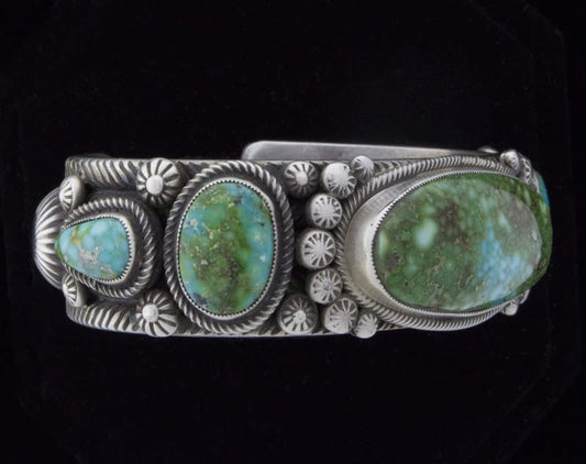 ソノラン ゴールド ターコイズ 5 ストーン ブレスレット