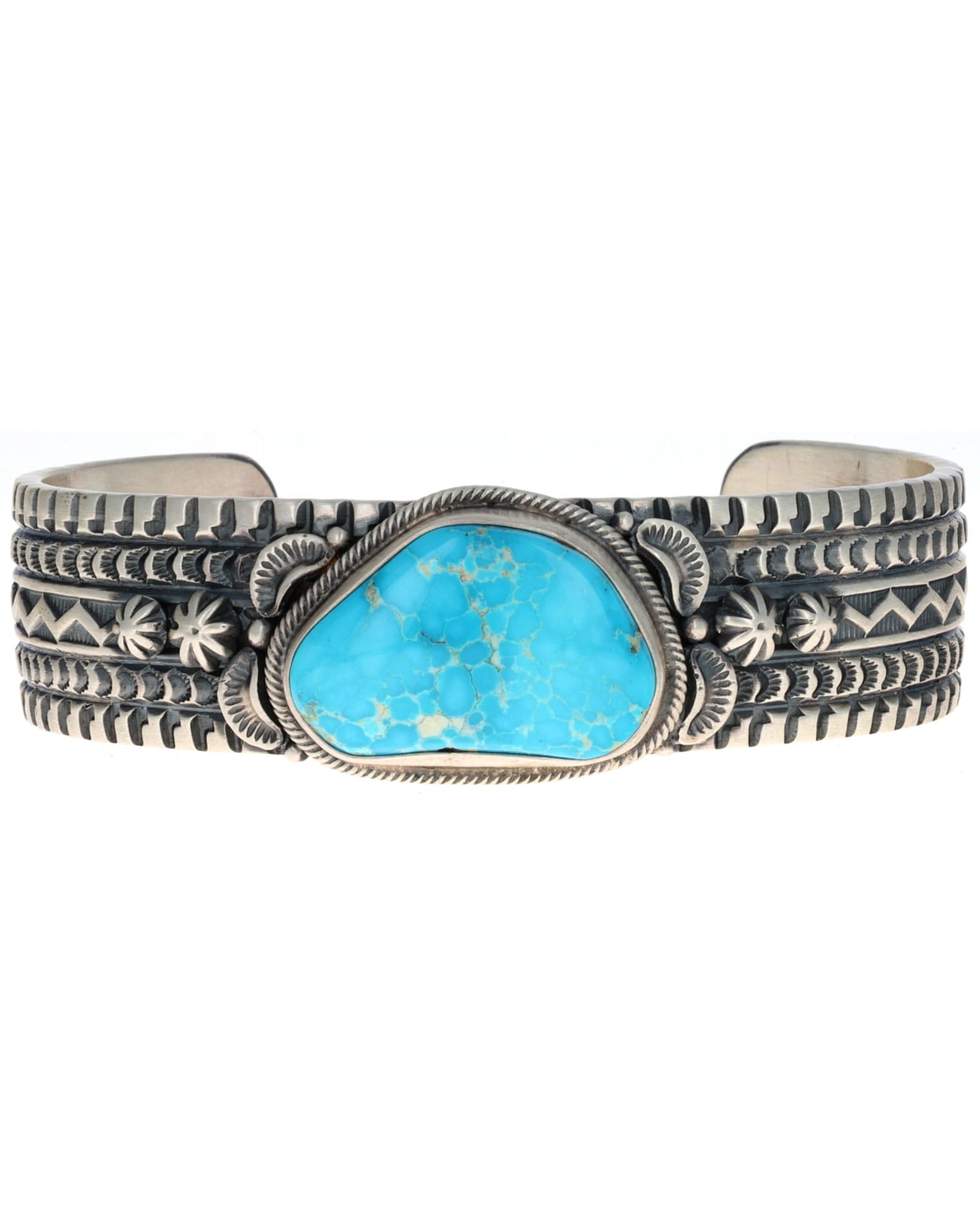Natural Free-Form Morenci Turquoise Bracelet
