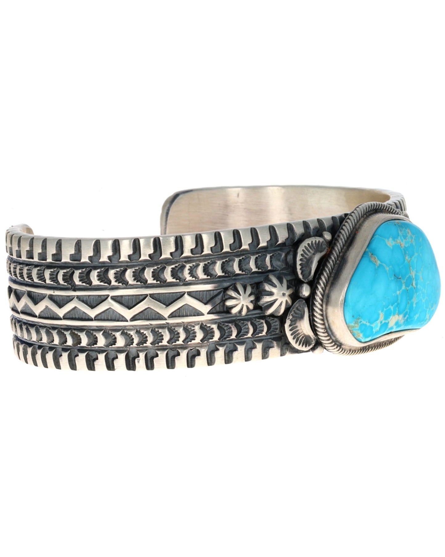 Natural Free-Form Morenci Turquoise Bracelet