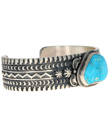 Natural Free-Form Morenci Turquoise Bracelet