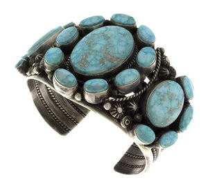 Bracciale a cluster in turchese naturale #8