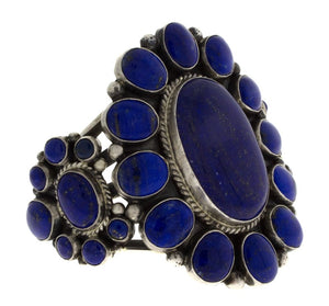 Natürliches Lapislazuli-Cluster-Armband