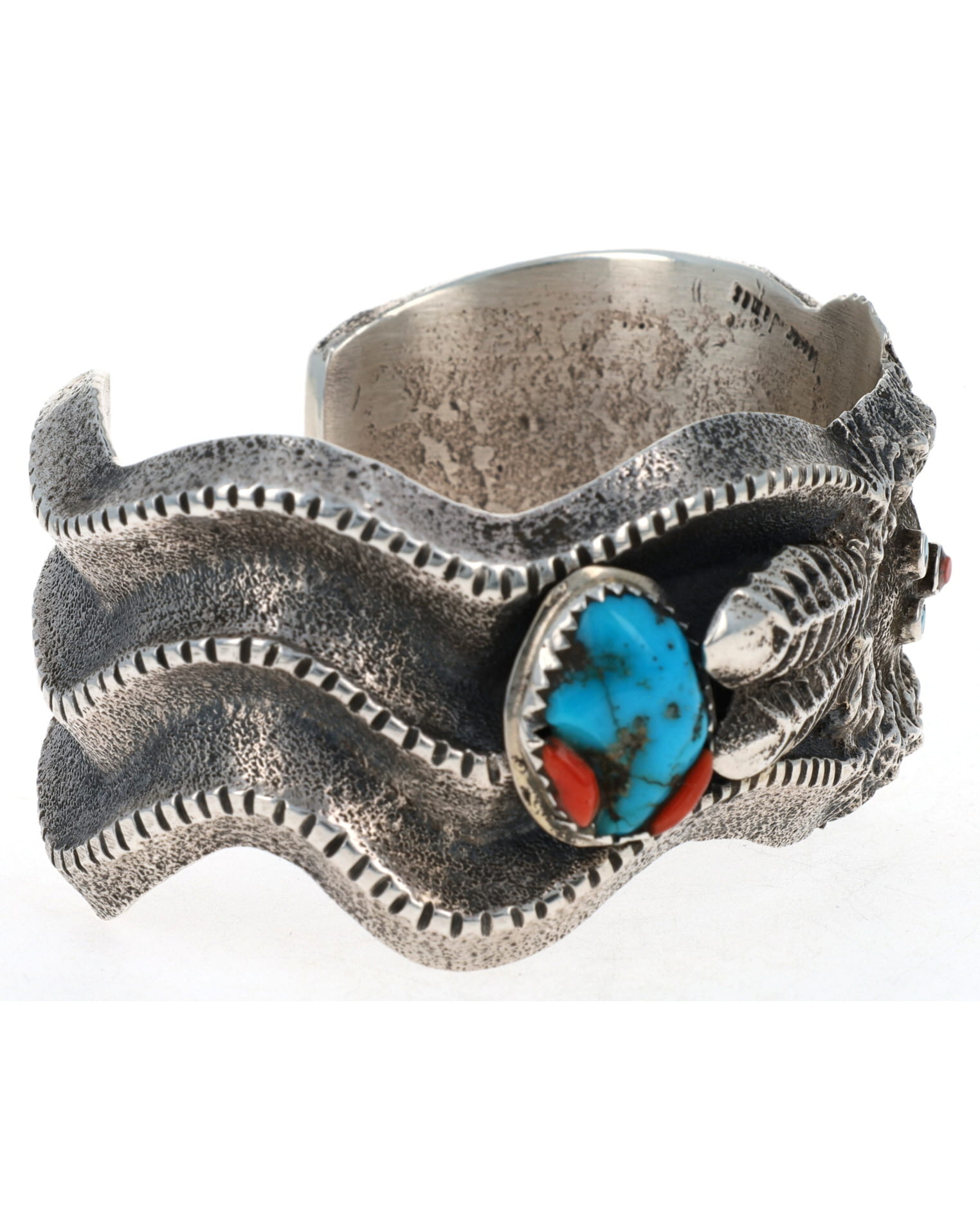 t*o様 John Hornbeck ヒシビーズ　ターコイズ　tufa cast Tufa Cast Yei Bi Chei Bracelet - $1,525 - STB#1888 - SilverTQ