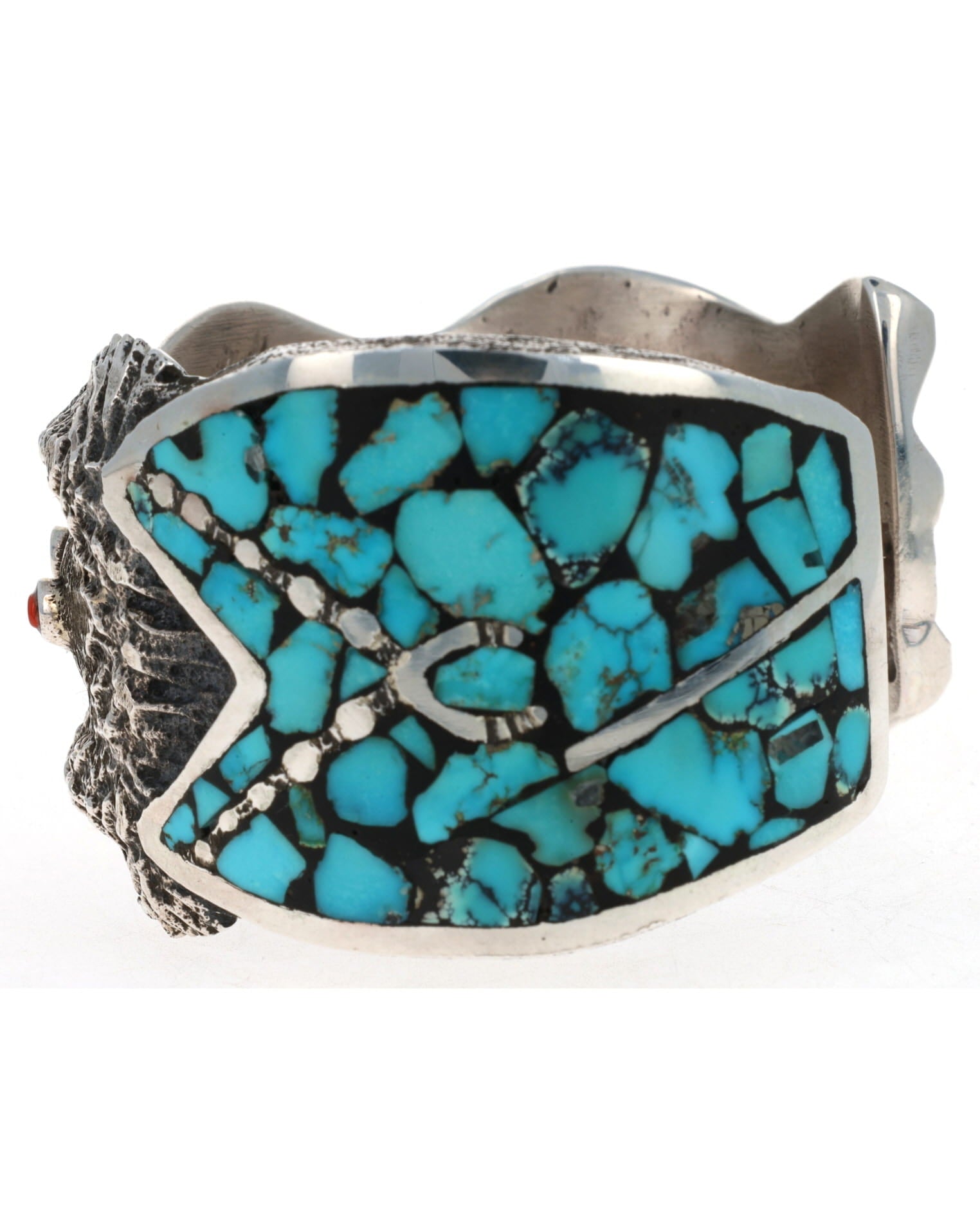 t*o様 John Hornbeck ヒシビーズ　ターコイズ　tufa cast Tufa Cast Yei Bi Chei Bracelet - $1,525 - STB#1888 - SilverTQ