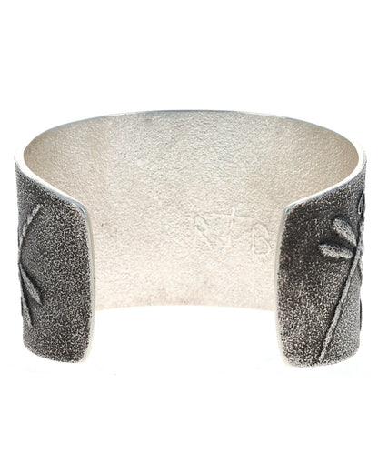 Flower & Dragonfly Bracelet With High Grade Natural Morenci Turquoise