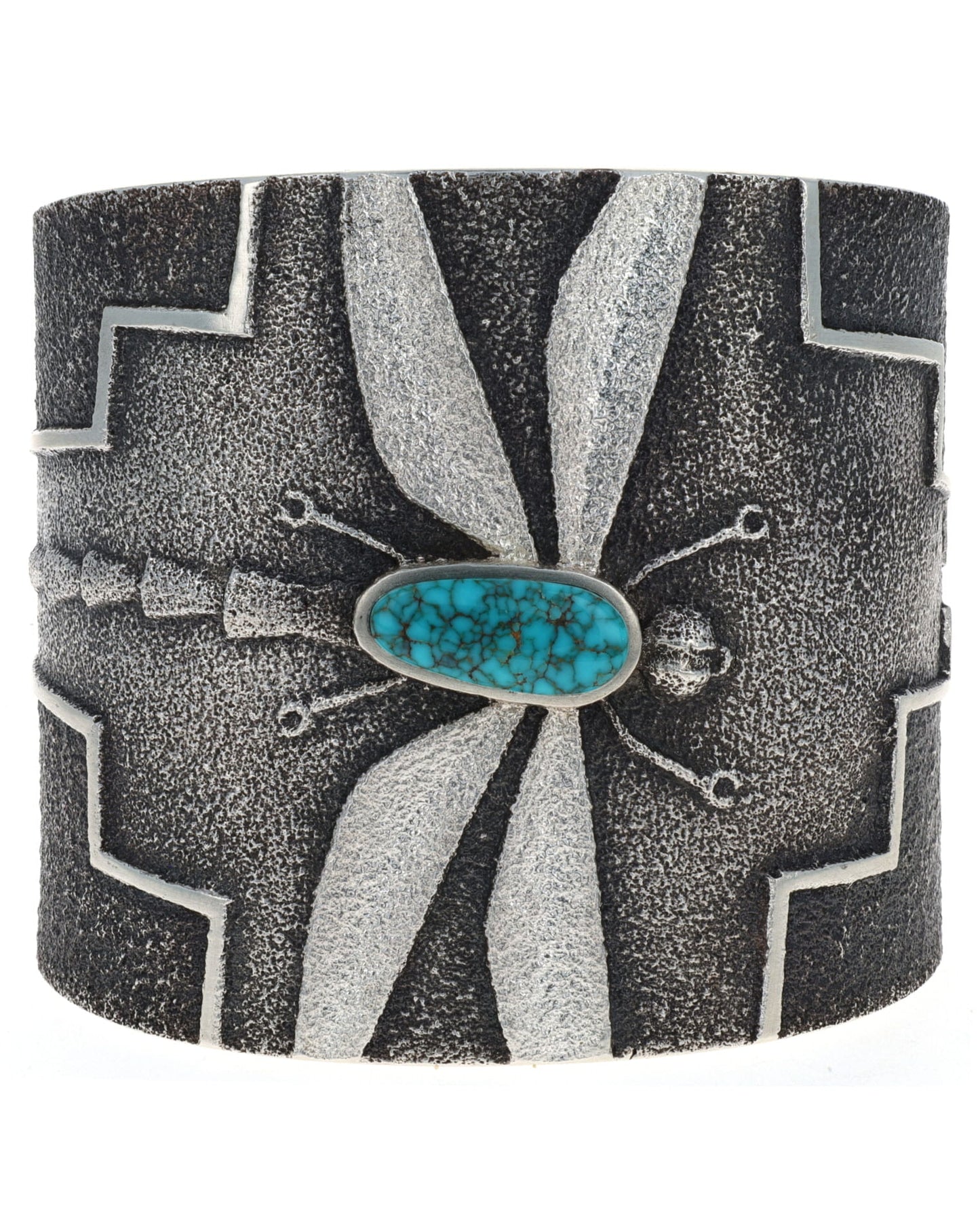 Dragonfly Bracelet With High Grade Natural Lone Mountain Turquoise