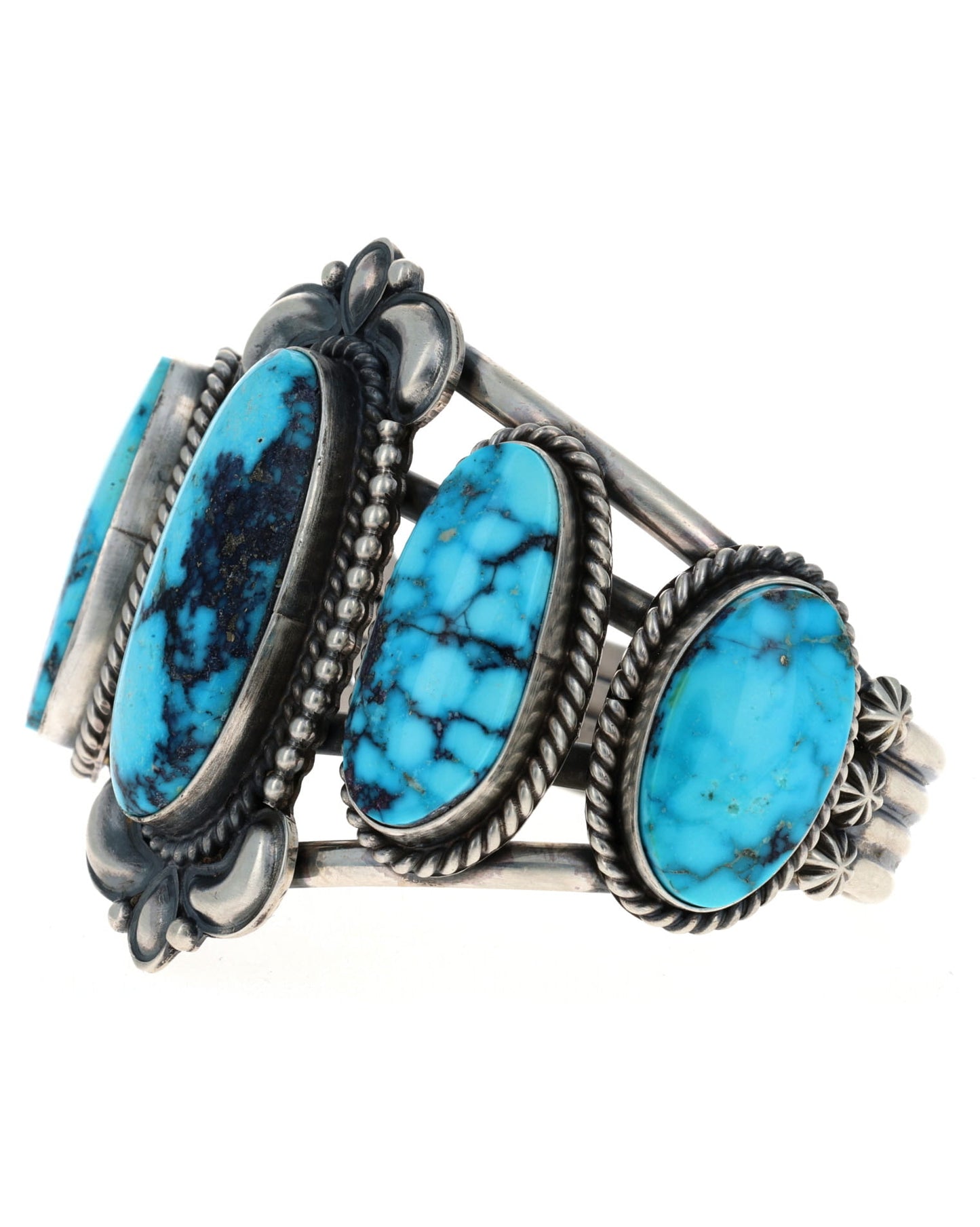 Natürliches Ithaca Peak Türkis 5-Stein-Reihenarmband