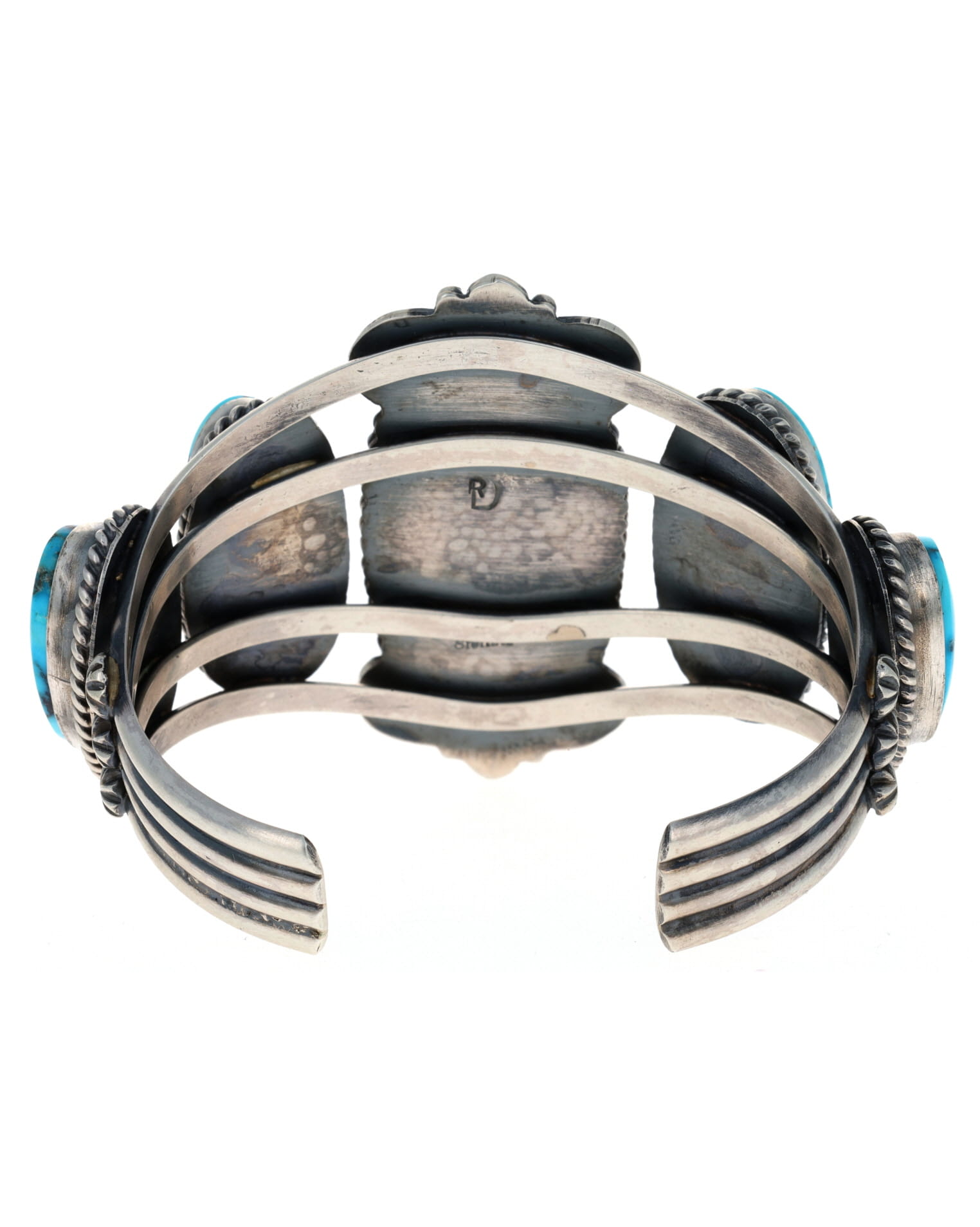 Natürliches Ithaca Peak Türkis 5-Stein-Reihenarmband