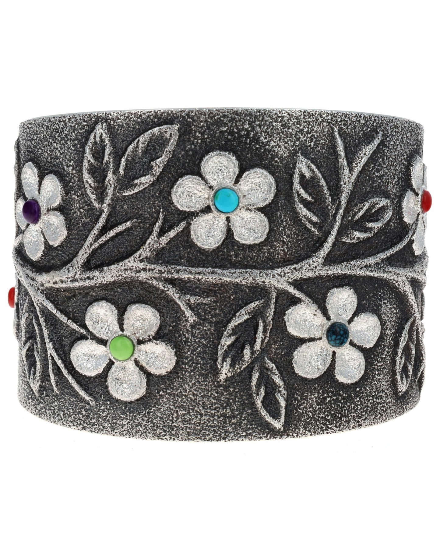 Multi-Color Wide Branch Seven Flower Bracelet