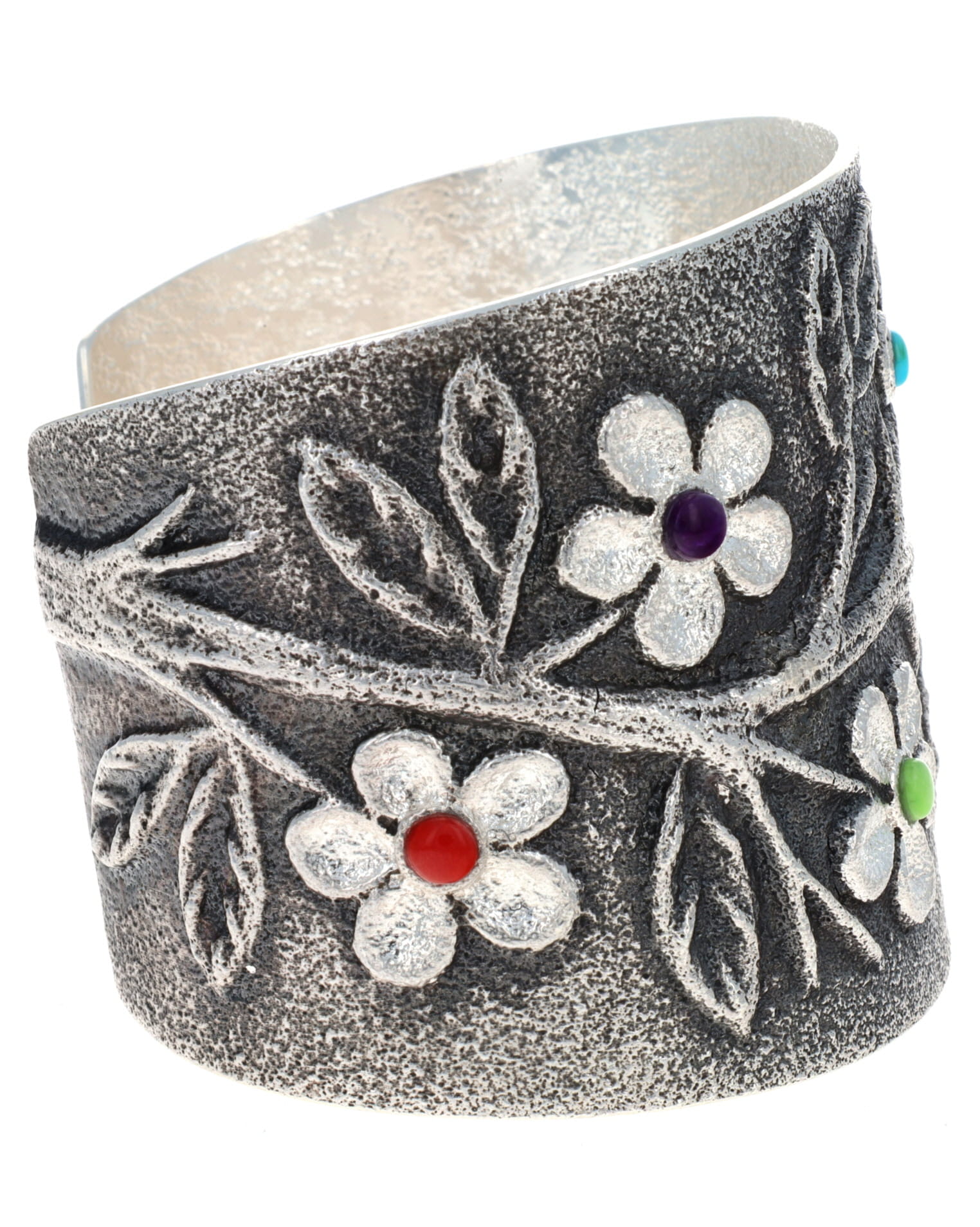 Multi-Color Wide Branch Seven Flower Bracelet