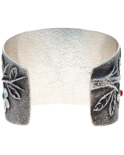 Multi-Color Wide Branch Seven Flower Bracelet