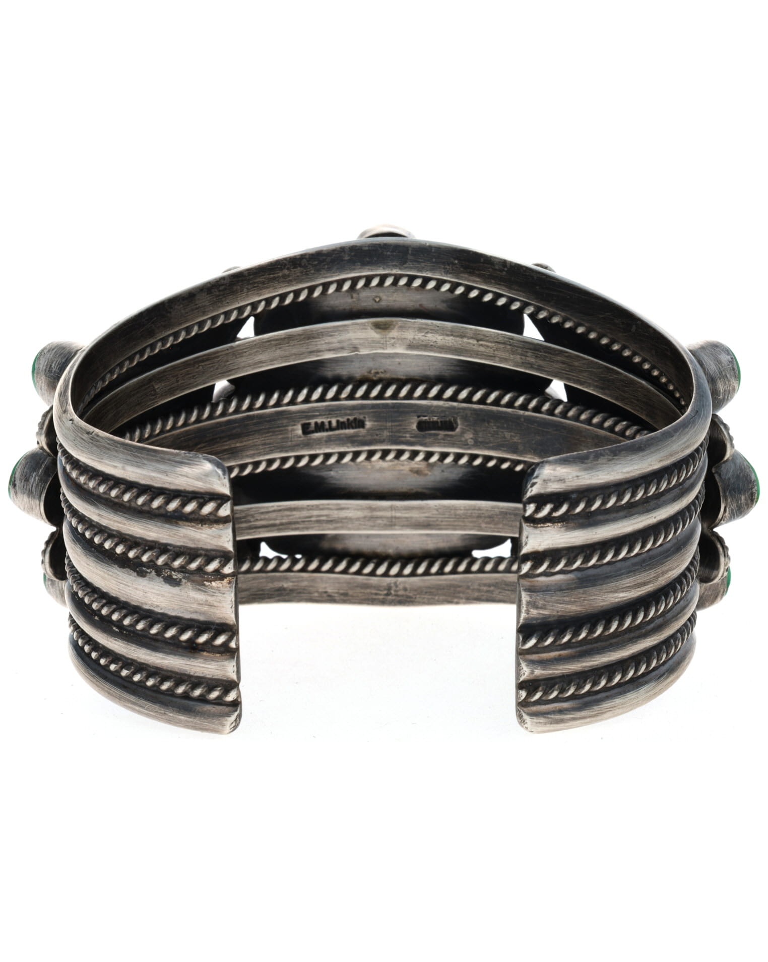 High Grade Natural Emerald Valley Turquoise Cluster Bracelet