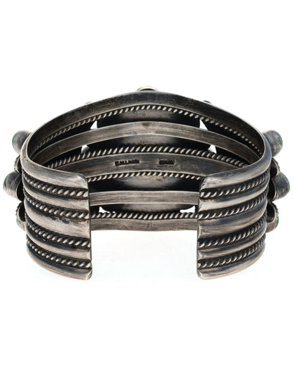 High Grade Natural Emerald Valley Turquoise Cluster Bracelet