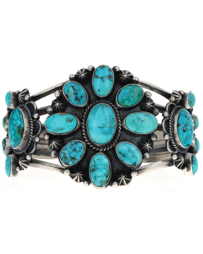 Natural Nevada Turquoise Cluster Bracelet