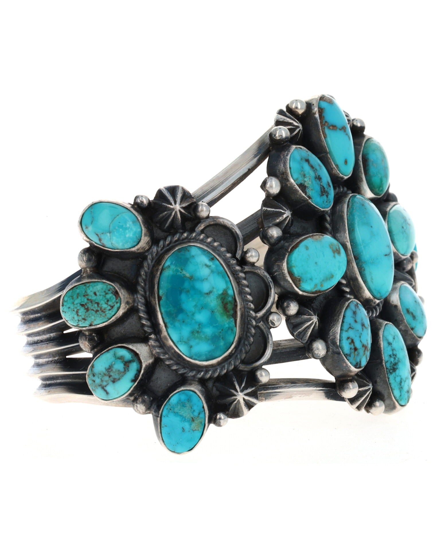 Natural Nevada Turquoise Cluster Bracelet