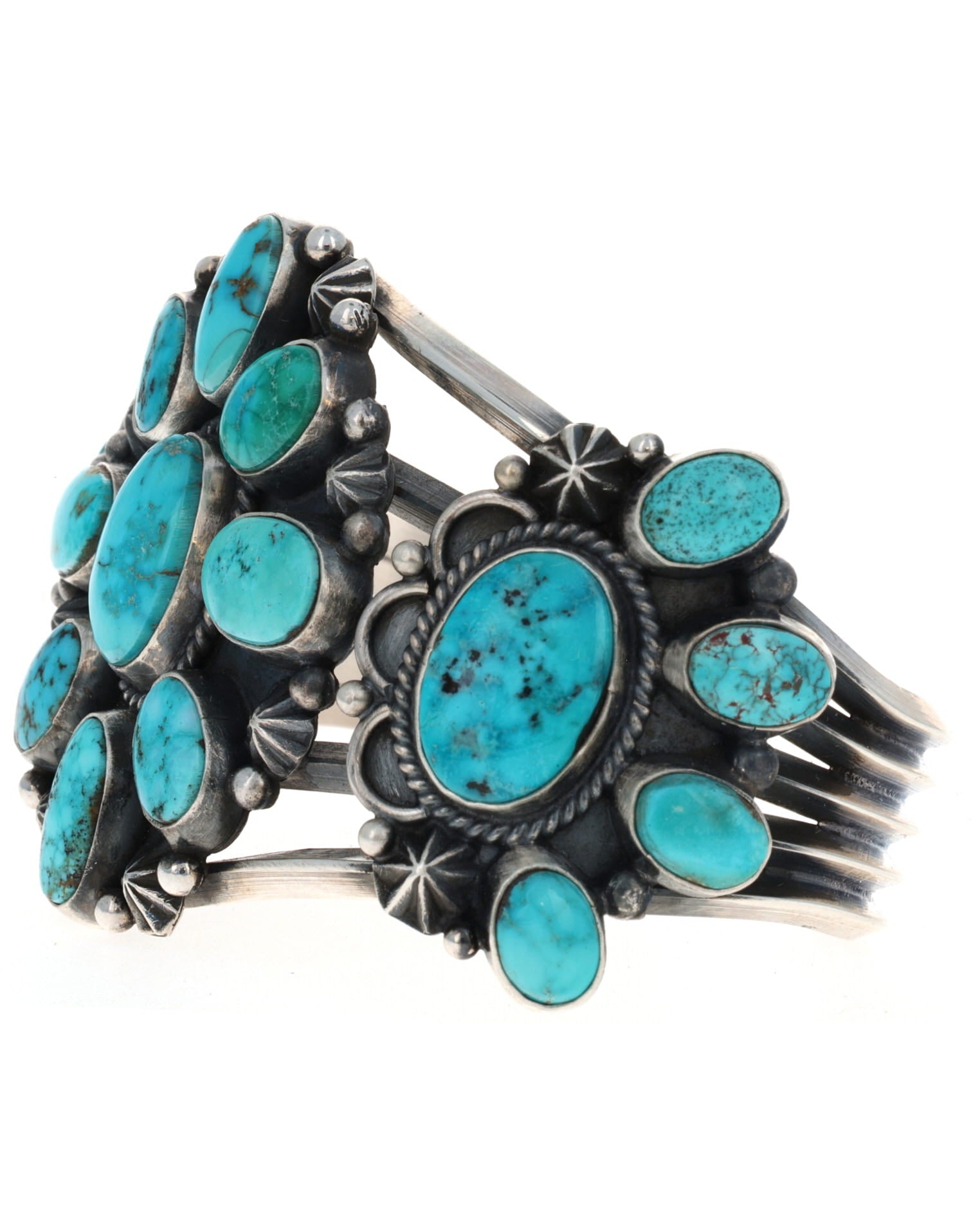 Natural Nevada Turquoise Cluster Bracelet