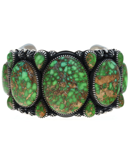 RARE High Grade Natural Fossilized Clam Carico Lake Turquoise Row Bracelet