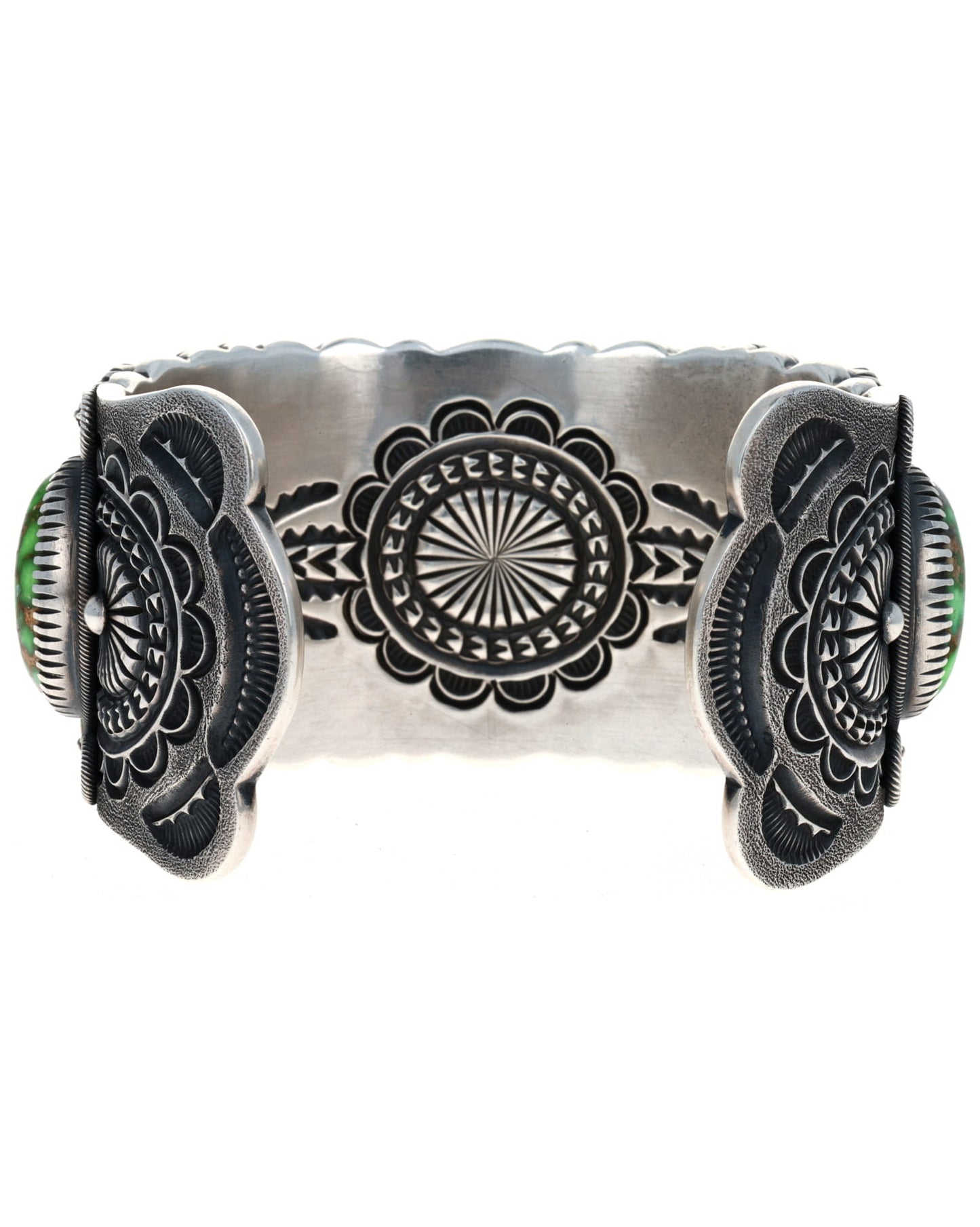 RARE High Grade Natural Fossilized Clam Carico Lake Turquoise Row Bracelet