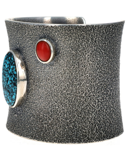 Natural Kingman Web Turquoise Bracelet