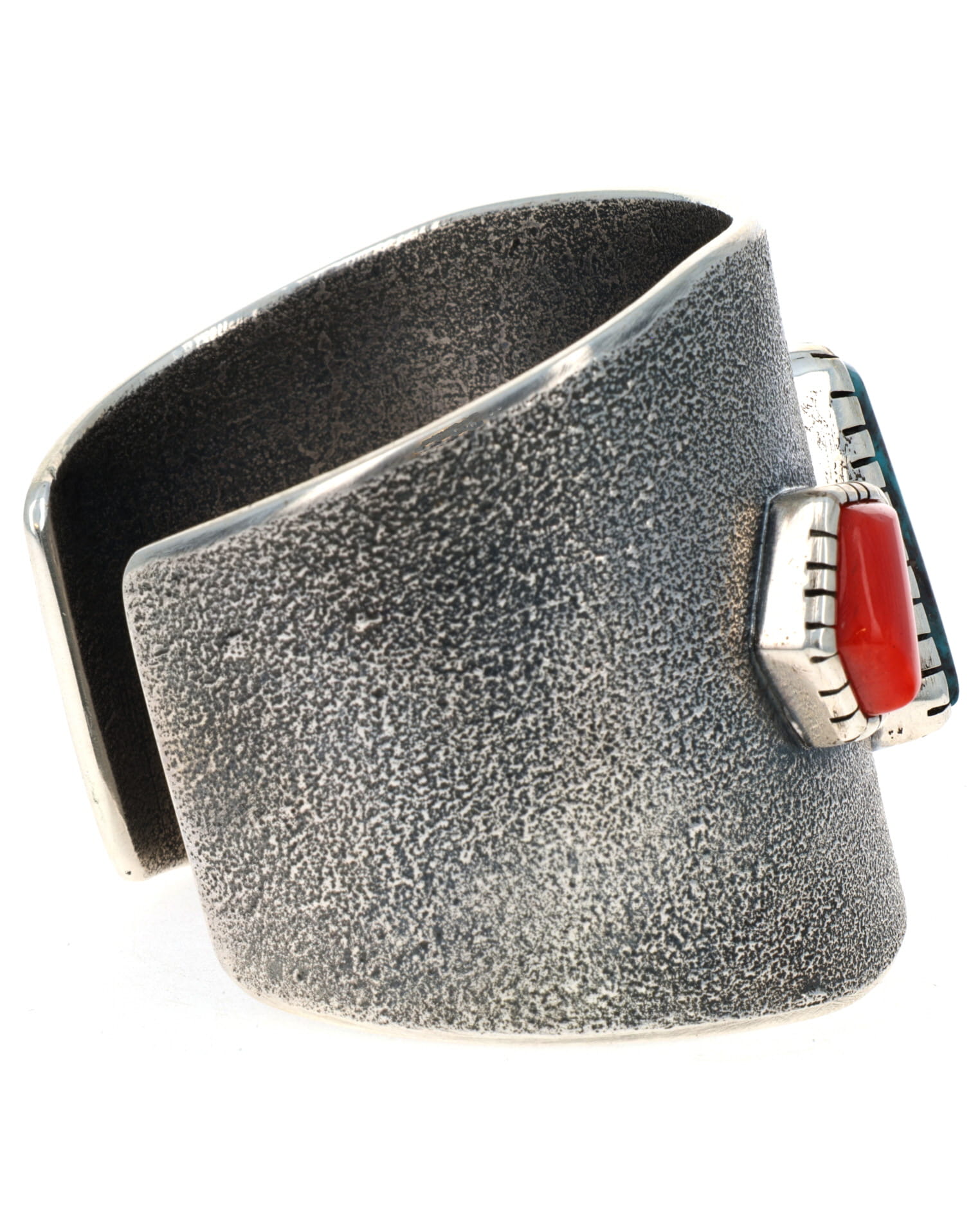 Natural Bisbee Turquoise & Coral Bracelet