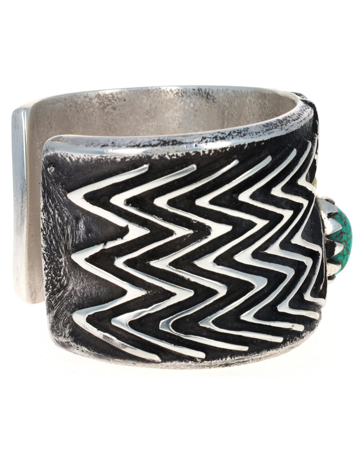 Spider Bracelet With Natural Carico Lake Turquoise