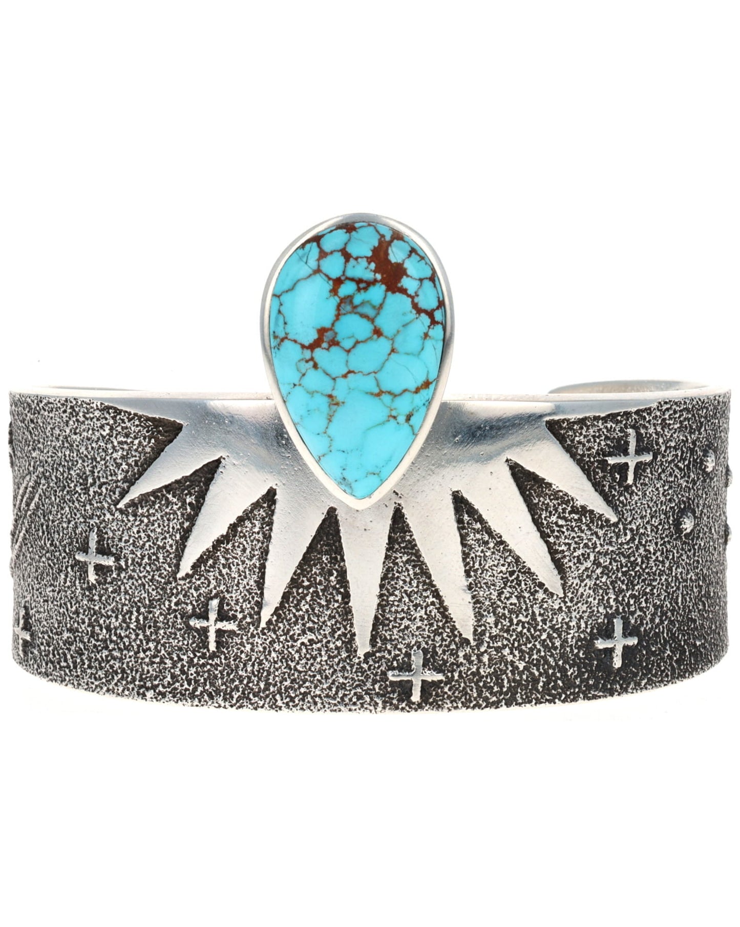 High Grade Natural #8 Red Web Turquoise Bracelet