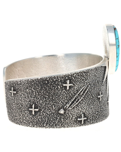 High Grade Natural #8 Red Web Turquoise Bracelet