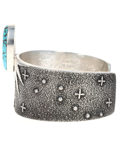 High Grade Natural #8 Red Web Turquoise Bracelet