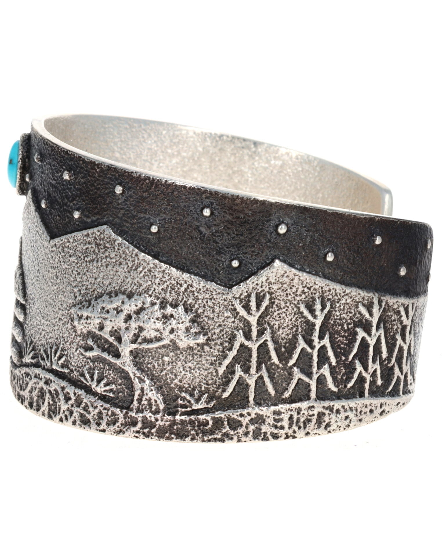 Navajo Hogan Night Scene Bracelet