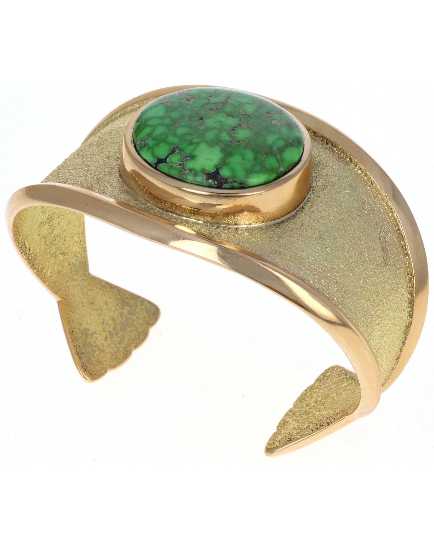 18K Gold Bracelet With High Grade Natural Carico Lake Turquoise