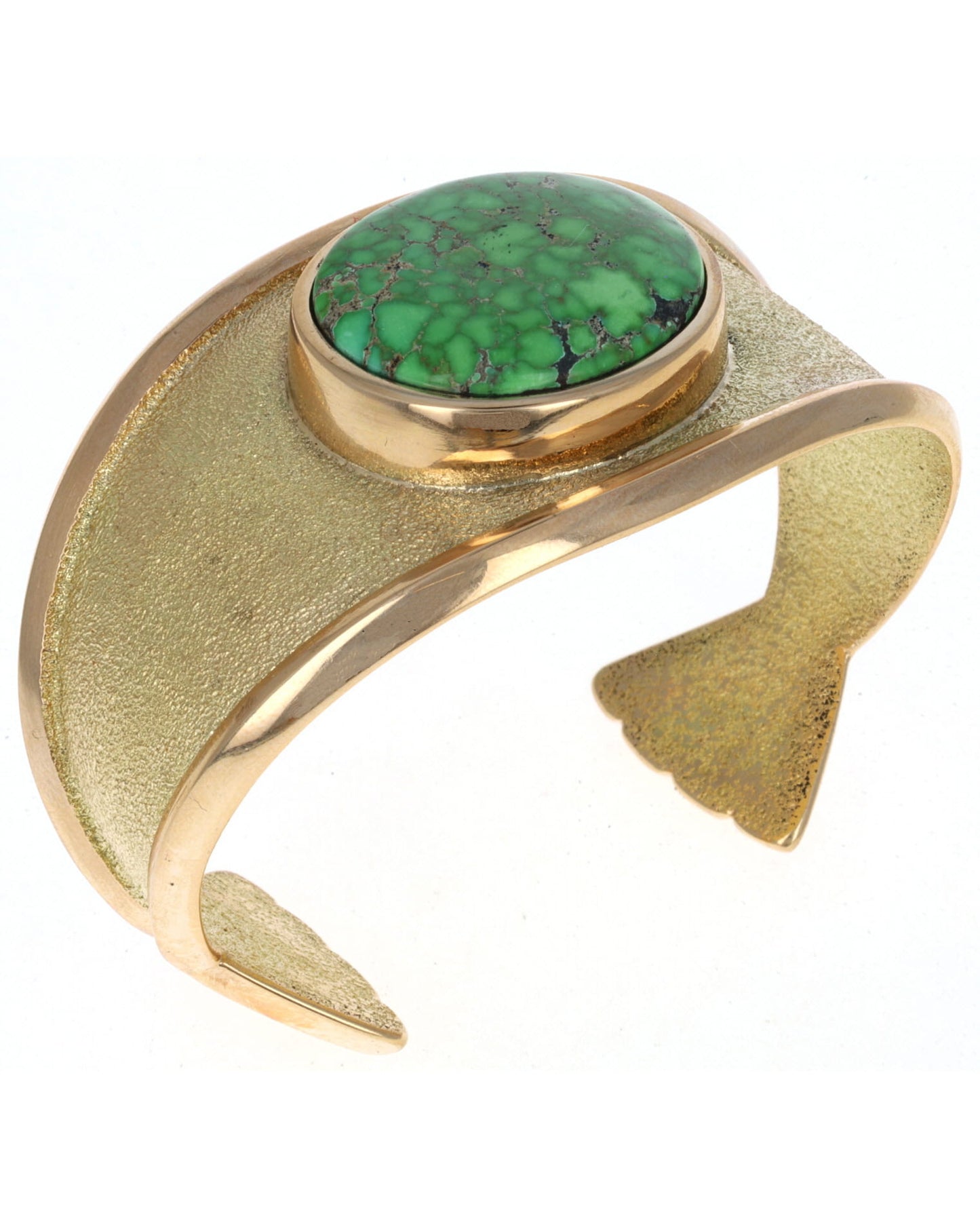 18K Gold Bracelet With High Grade Natural Carico Lake Turquoise