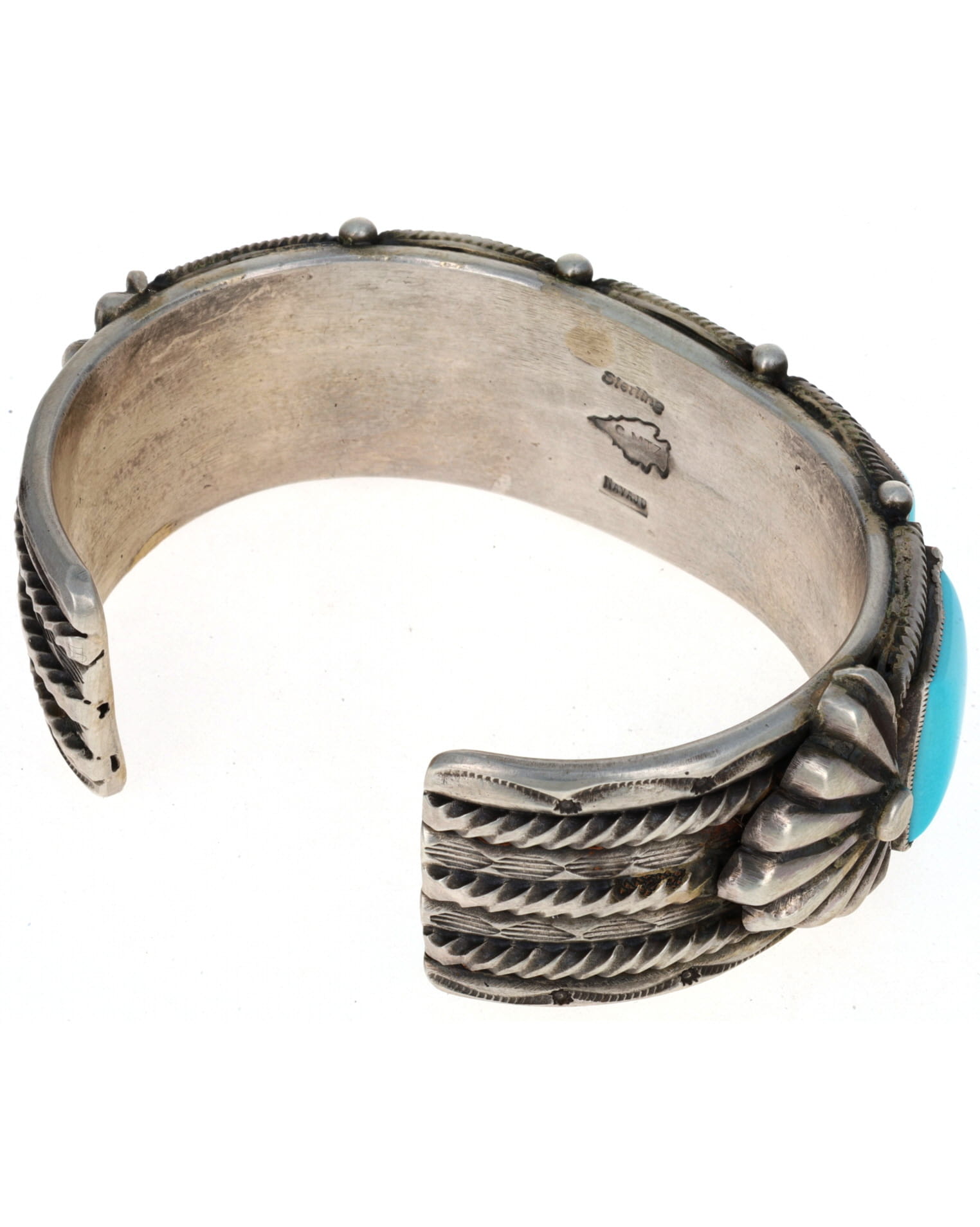 Natural Sleeping Beauty Turquoise 5-Stone Row Bracelet