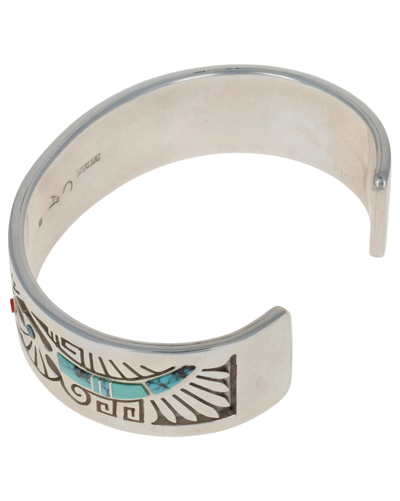 Overlay Bracelet With Multi-Color Kokopelli Inlay Design