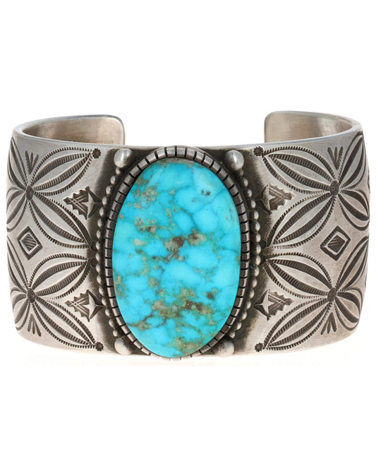 Natural Kingman Water Web Turquoise Bracelet