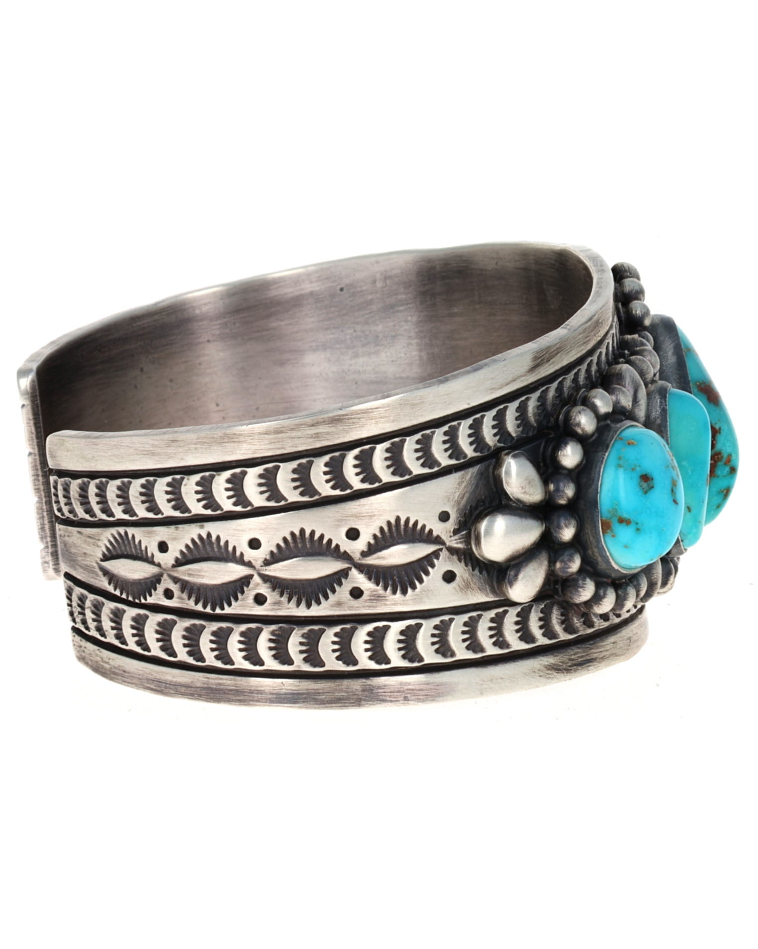 Natural Fox Turquoise 5-Stone Row Bracelet