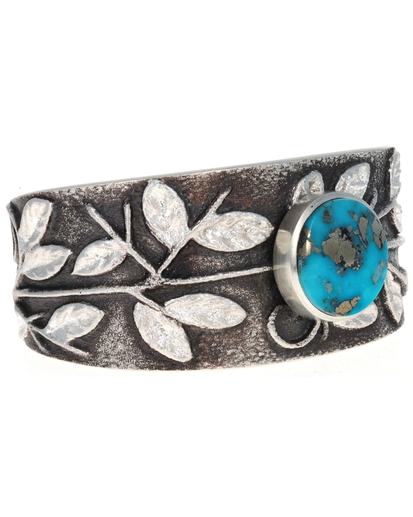 High Grade Natural Morenci Turquoise Leaf Bracelet