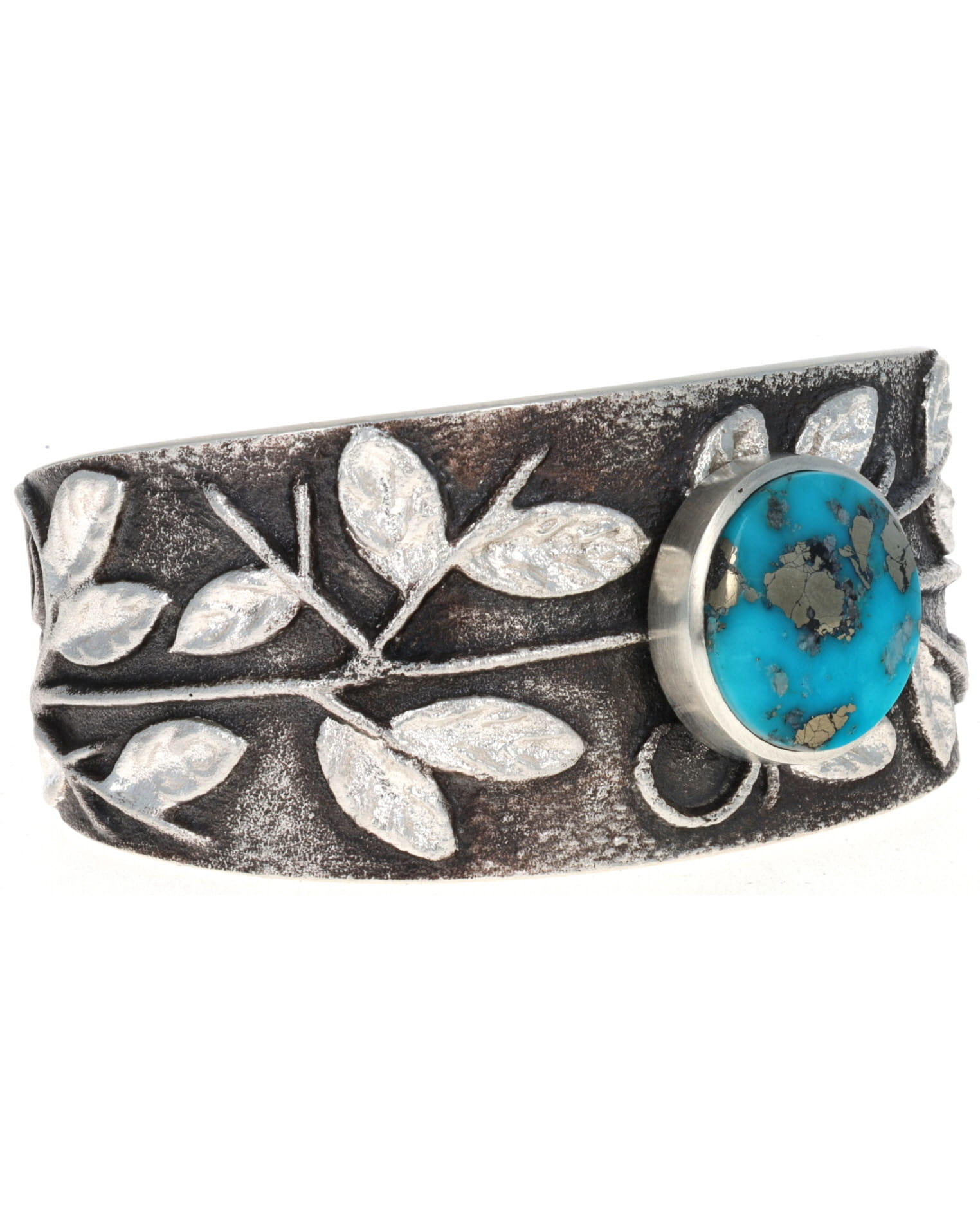 High Grade Natural Morenci Turquoise Leaf Bracelet
