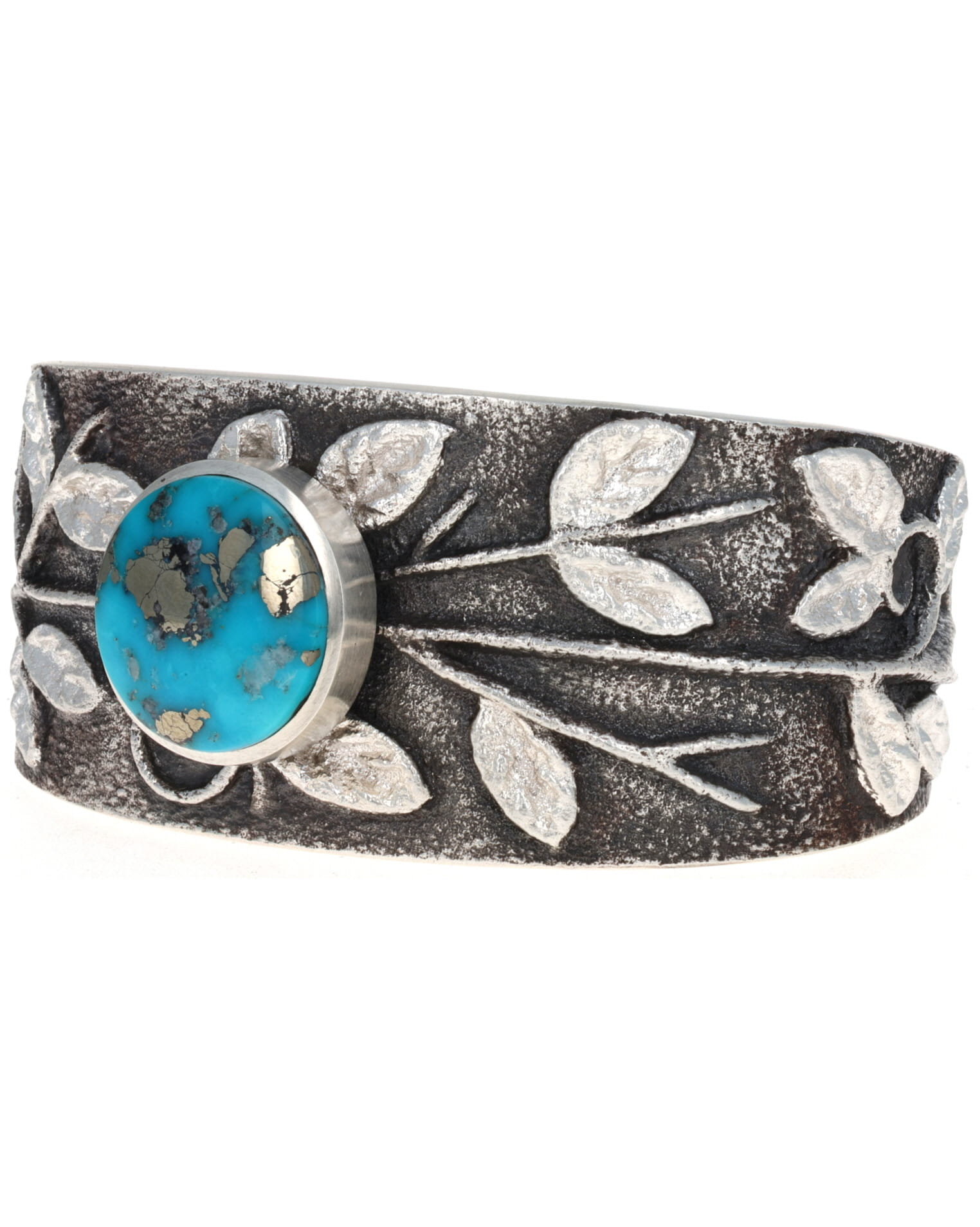 High Grade Natural Morenci Turquoise Leaf Bracelet