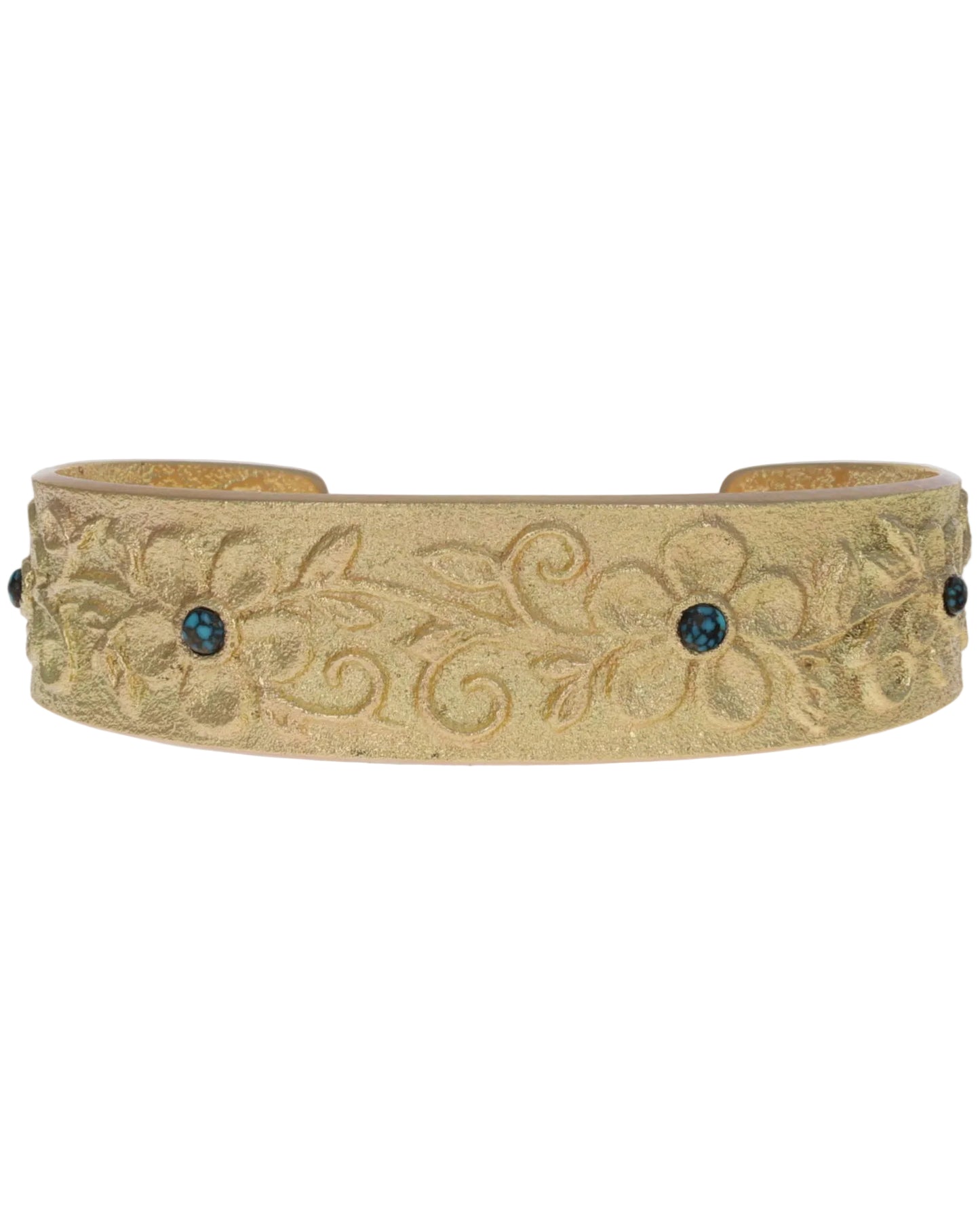 18K Gold Four Flower Row Bracelet