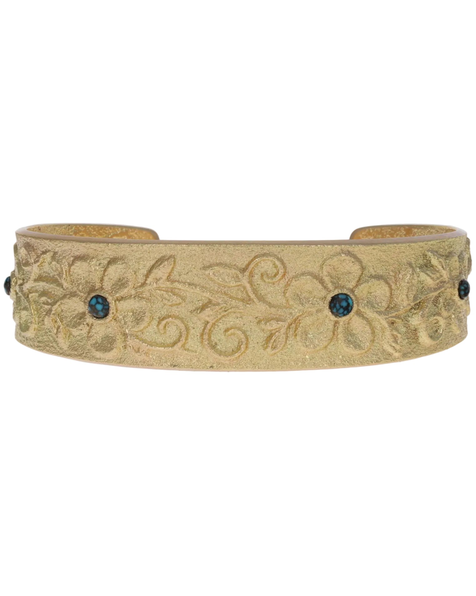 18K Gold Four Flower Row Bracelet