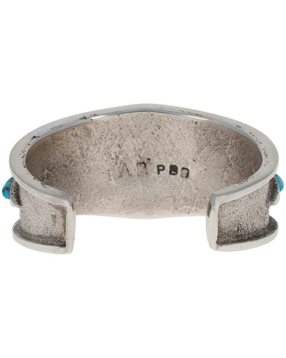 Multi-Color Raised Cobblestone Inlay Bracelet With 18K Gold Spacing Bars