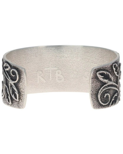 Natural Bisbee Turquoise Two-Flower Bracelet