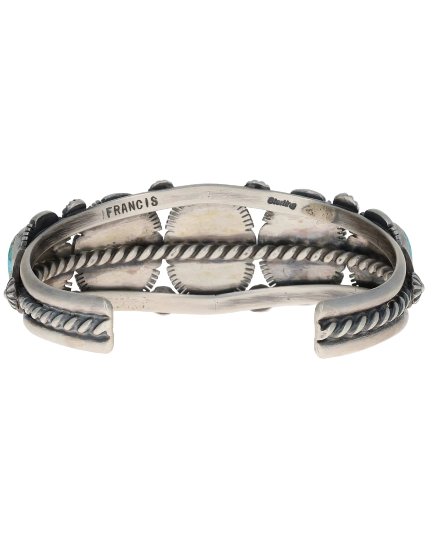 Natural #8 Turquoise 5-Stone Row Bracelet